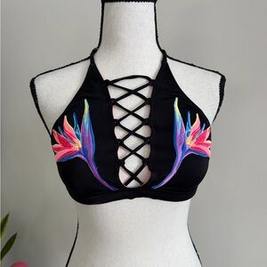 PINK Victoria's Secret Black Bikini Top